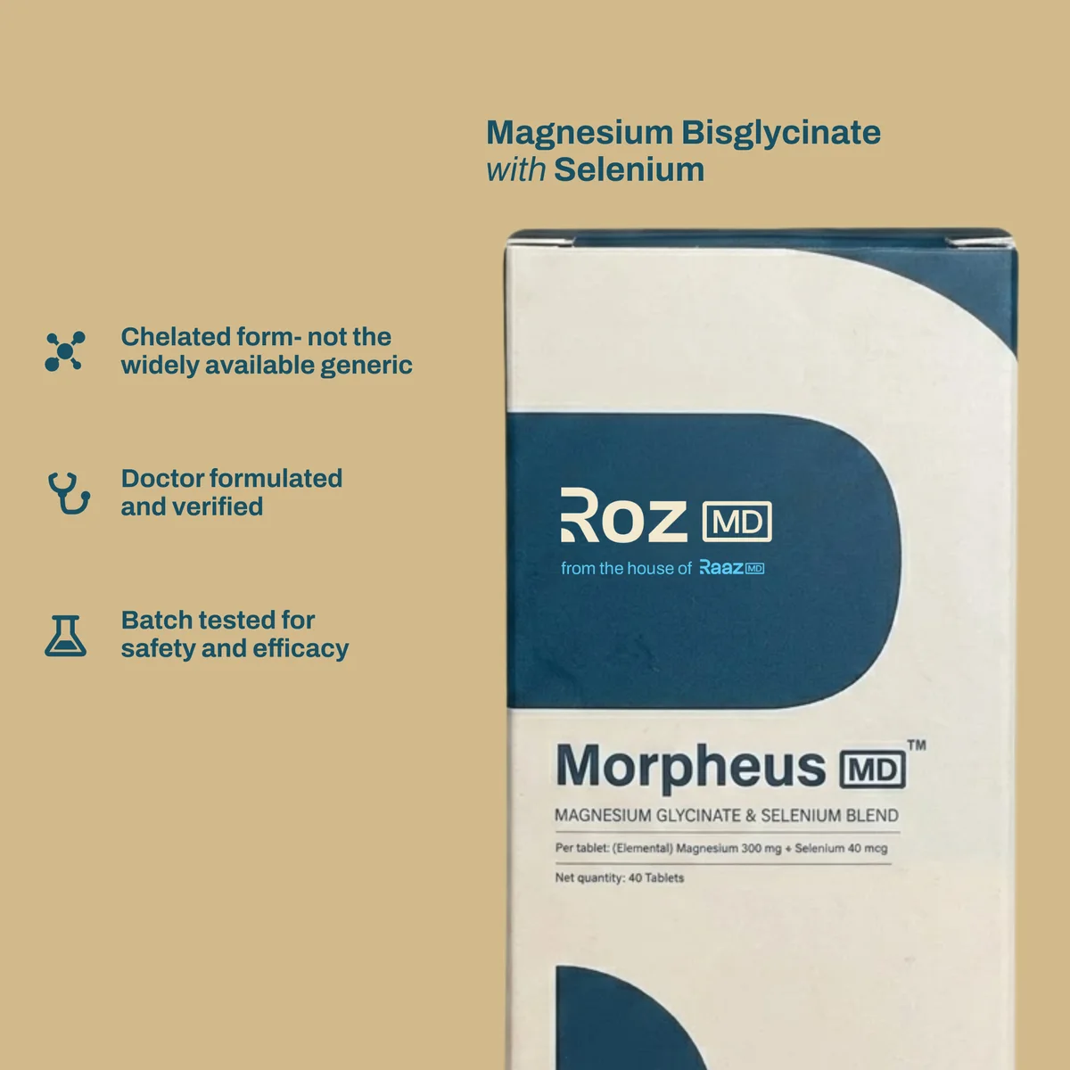 MorpheusMD: Chelated form, not the widely available generic, Doctor formulated and verified, Batch tested for safety and efficacy
