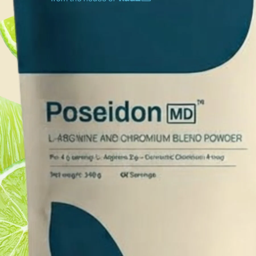 PoseidonMD label: L-Arginine 3 g, Chromium 4 mcg elemental