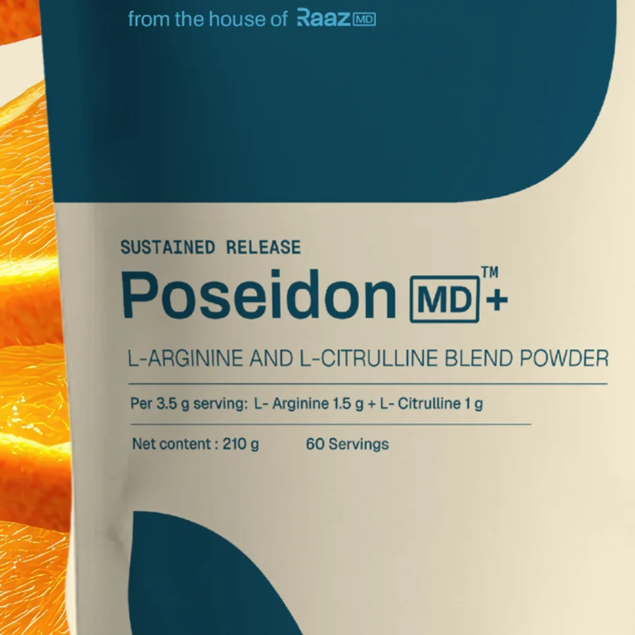 PoseidonMD+ label: L-Arginine 1.5 g, L-Citrulline 1 g