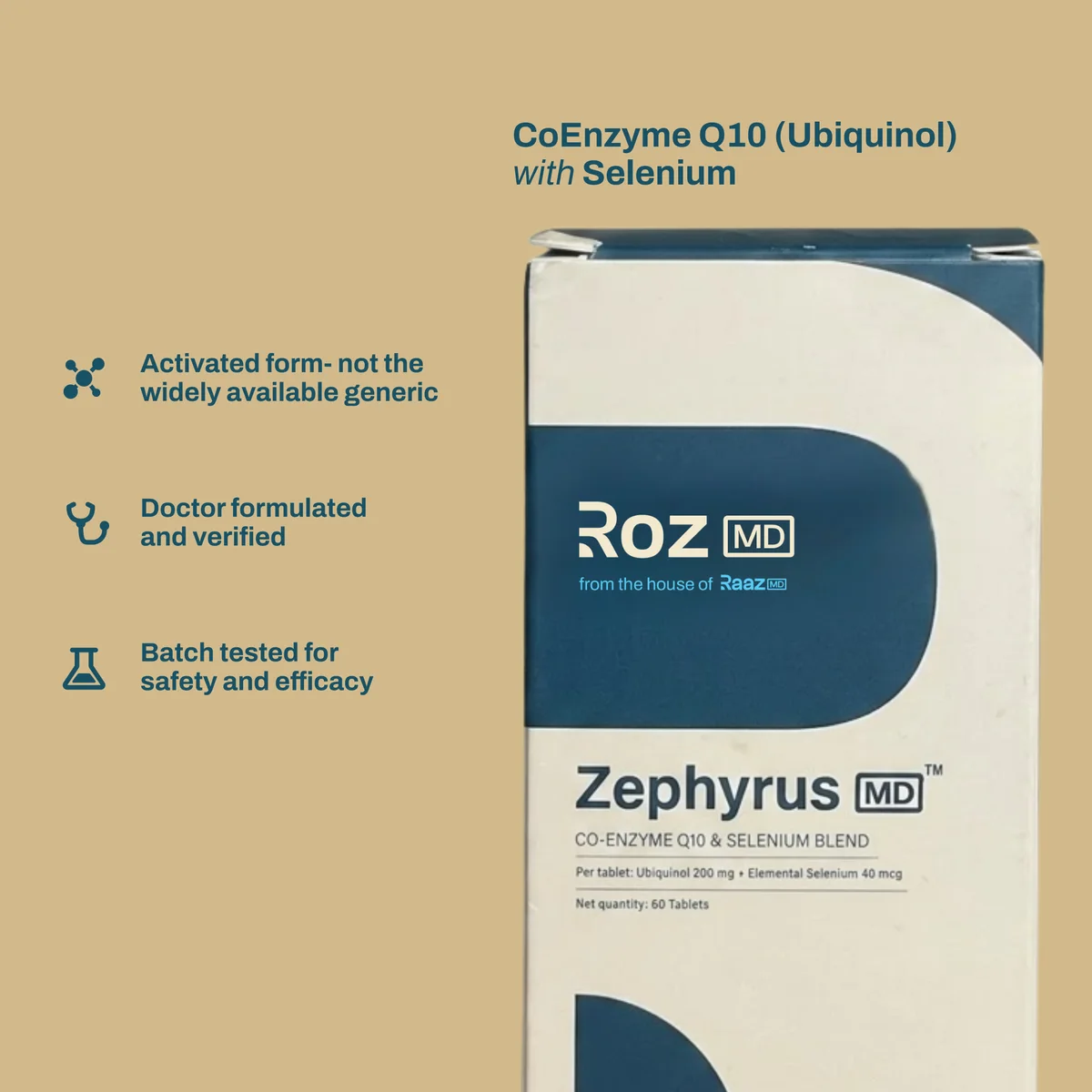 ZephyrusMD: Activated form, not the widely available generic, Doctor formulated and verified, Batch tested for safety and efficacy